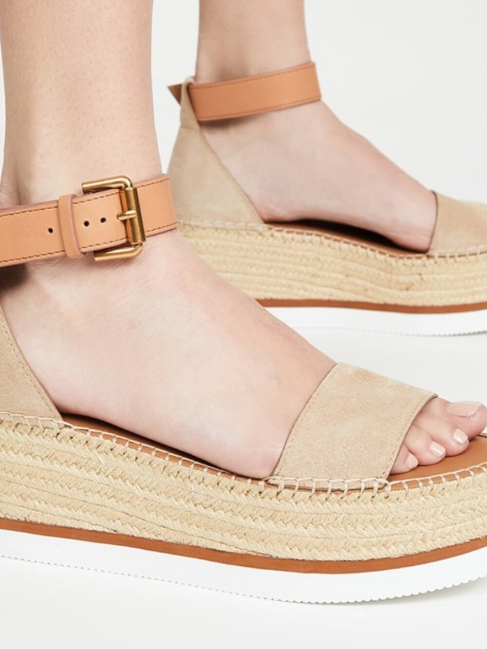 See by Chloé Glyn Flatform Espadrilles Size EU 40